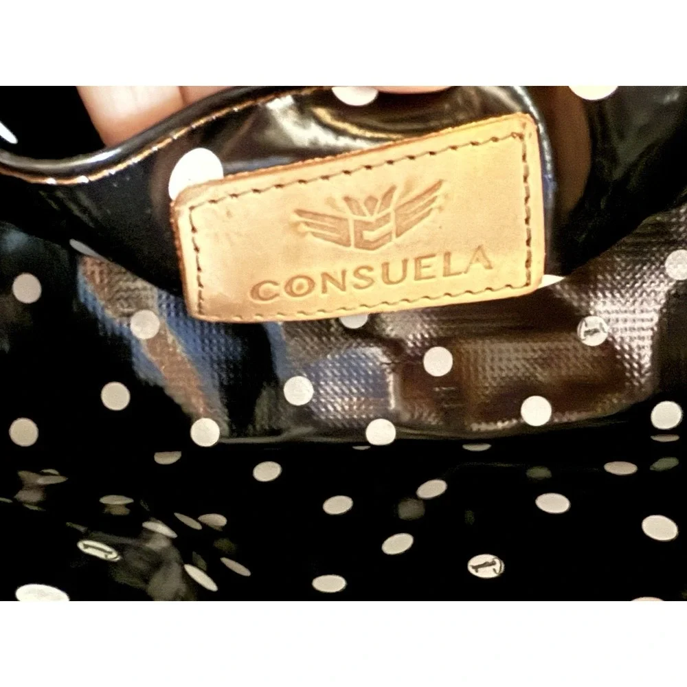 Consuela Black Polka Dot Pink Valentina Tote Retired Large‎ NWT  **READ** - Picture 10 of 16